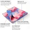 SHELLSK Yoga Equipment Yoga Towel Mat with Non Slip Resin Particles Backside,Ideal for Hot Yoga Pilates Portable Beach Towel Fitness Exercise for Building Flexibility in The Body (Color : Yellow) view 4