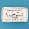 Basic Spirit Small Pewter Jewelry Tray - How do you spell Love - Home Decorative Bowl Christmas Gift, Jewelry Display, Ring Holder Storage Display Organizer Valentines Days view 2