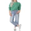 Amazon Essentials Women's Cable Knit Sweater, Soft-Touch Modern Crewneck, Sage Green, XX-Large, Plus Size Available view 3