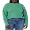 Amazon Essentials Women's Cable Knit Sweater, Soft-Touch Modern Crewneck, Sage Green, XX-Large, Plus Size Available view 4