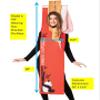 Rasta Imposta Chopsticks Costume Asian Chinese Japanese Chop Sticks Eating Utensils Dress Up Cosplay Party Costumes, Adult One Size view 4