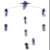18" Bulb Squid Tracker Bar (9" Bulb Squid, Port, Rainbow) view 1