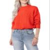 Amazon Essentials Women's Cable Knit Sweater, Soft-Touch Modern Crewneck, Poppy Red, Small, Plus Size Available view 1