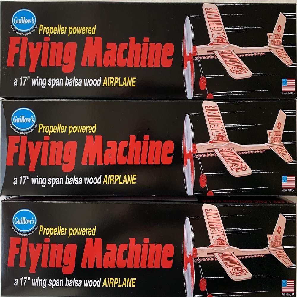 3-Pack Guillow's Balsa Wood Flying Machine