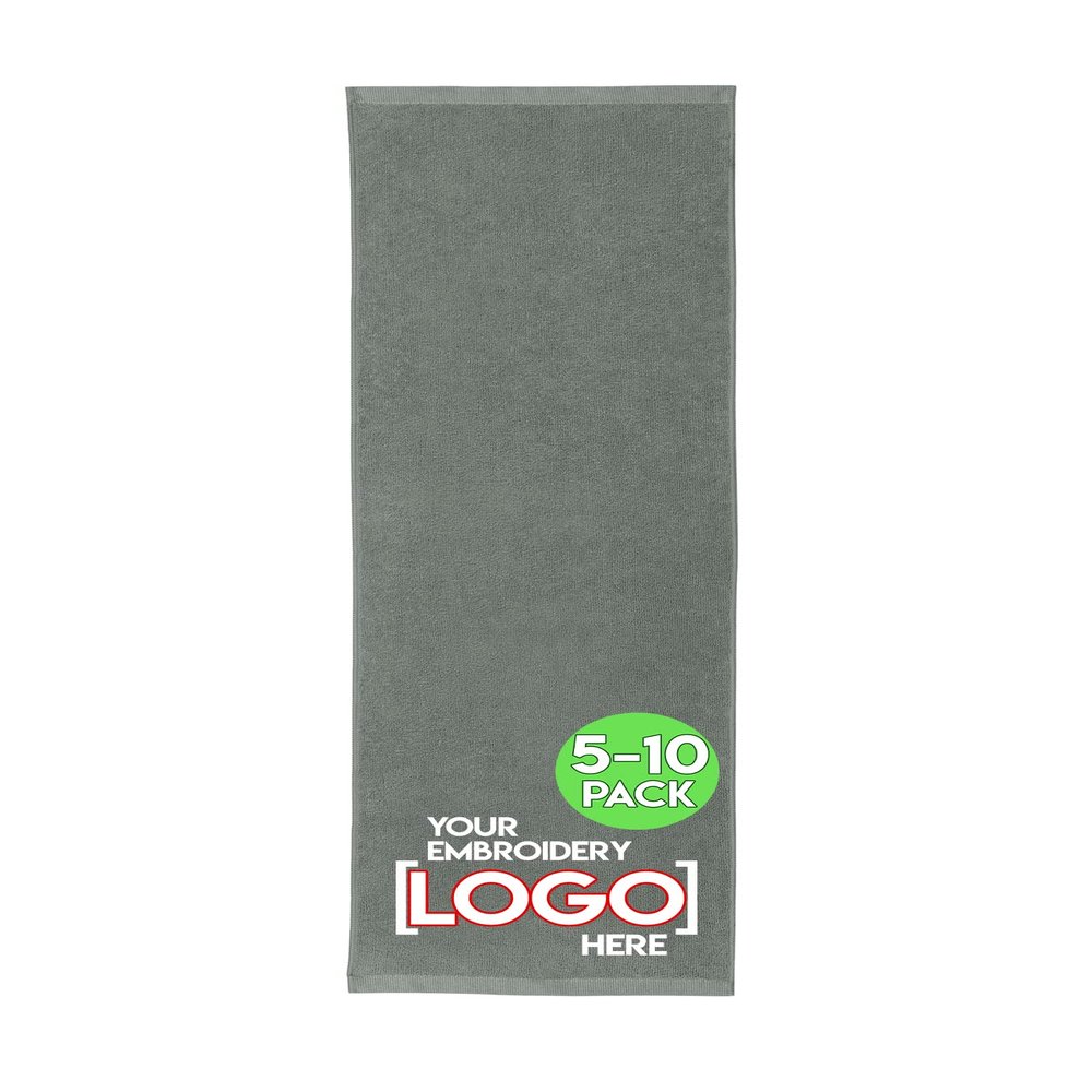 Personalized Fitness Towel (16"x26", 14"x32") - Add Your Embroidered Name, Monogram or Logo - Custom Gym Hand Towels for Workout, Yoga, Golf, Tennis, Camping