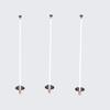 Purchase Green 30 Inch White Flagpole with Black Metal Golf Ball Retriever Base 3pack Bundle view 1