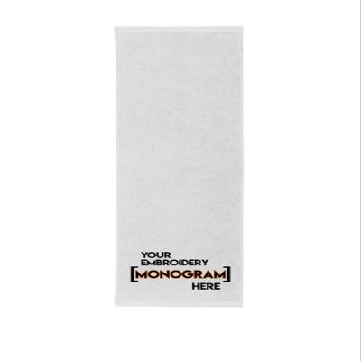 Personalized Fitness Towel (16"x26", 14"x32") - Add Your Embroidered Name, Monogram or Logo - Custom Gym Hand Towels for Workout, Yoga, Golf, Tennis, Camping