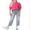 Amazon Essentials Women's Cable Knit Sweater, Soft-Touch Modern Crewneck, Hot Pink, Medium, Plus Size Available view 3