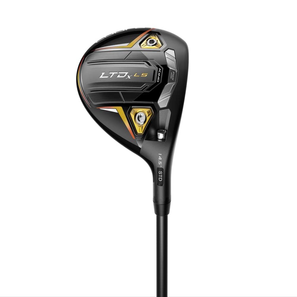 Cobra Golf 2022 LTDX LS Fairway Matte Black-Gold Fusion (Men's, Left Hand, MCA Tensei AV Raw White 75, X Flex, 3w-14.5)