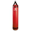 PROLAST Heavy Punching Kicking Bag for Adults, Boxing, MMA, Martial Arts, Muay Thai, Strength Training Equipment, Unfilled, 5ft, 100 lbs, with Bottom D-Ring, Colored Strap and Rhino Logo, Red view 1