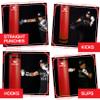 PROLAST Heavy Punching Kicking Bag for Adults, Boxing, MMA, Martial Arts, Muay Thai, Strength Training Equipment, Unfilled, 5ft, 100 lbs, with Bottom D-Ring, Colored Strap and Rhino Logo, Red view 2