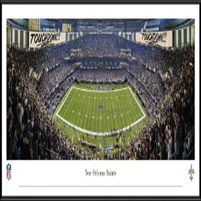 New Orleans Saints - 40.25x13.75-inch Standard Framed Print by Blakeway Panoramas