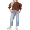 Amazon Essentials Women's Cable Knit Sweater, Soft-Touch Modern Crewneck, Dark Toffee Brown, XX-Large, Plus Size Available view 3