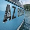 Boat Registration Numbers and Letters Domed 3D Finish Sleek Carbon Fiber view 2