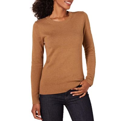 Amazon Essentials Women's Crewneck Sweater, 100% Cotton, Camel Heather, X-Large, Plus Size Available