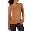 Amazon Essentials Women's Crewneck Sweater, 100% Cotton, Camel Heather, X-Large, Plus Size Available view 1