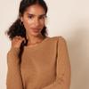 Amazon Essentials Women's Crewneck Sweater, 100% Cotton, Camel Heather, X-Large, Plus Size Available view 4