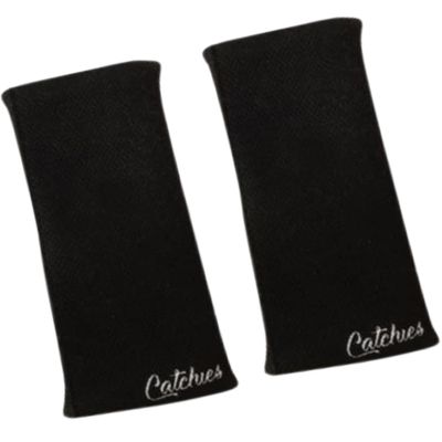 Catchies Gymnastics Wristbands for Grips - 5.25" Sweatbands for Gymnastics Grips for Female Athletes - Comfortable Cotton Blend Wrist Protection for Uneven Bars Training - Stylish Colors (Black)