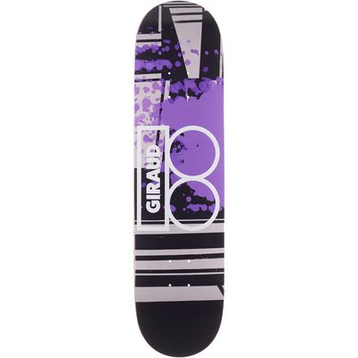 Universo Brands Plan B Giraud Mixed Media Skateboard Deck -8.0 - (Bundled with Free 1'' Hardware Set)