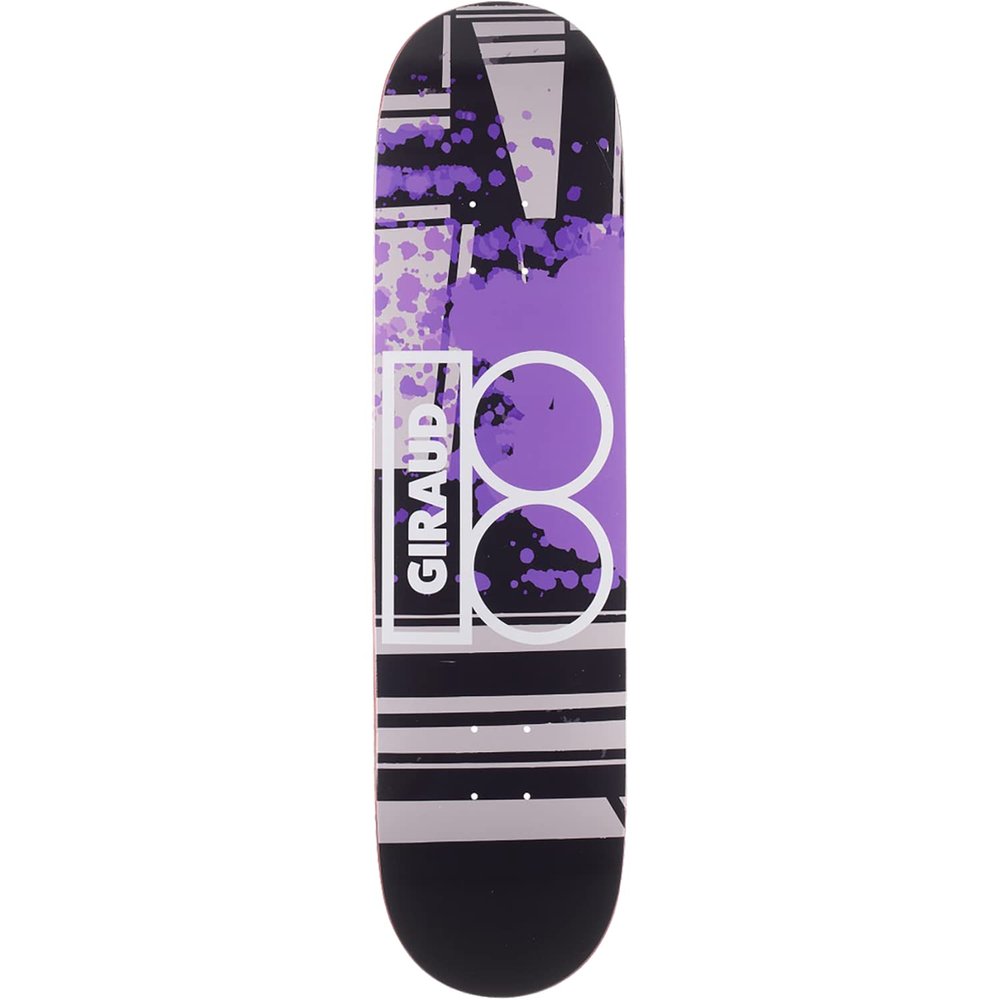 Universo Brands Plan B Giraud Mixed Media Skateboard Deck -8.0 - (Bundled with Free 1'' Hardware Set)