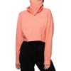 Betsy & Adam Bam Womens Zip Front Pullover Sweatshirt Pink L view 1