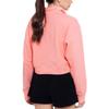 Betsy & Adam Bam Womens Zip Front Pullover Sweatshirt Pink L view 2
