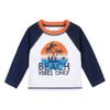 Gerber Baby Boys Baby Toddler Long Sleeved Rashguard Swim Bathing Suit Set Blue Beach 6-9 Months view 4