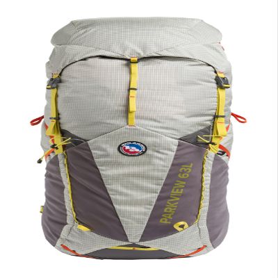 Big Agnes Parkview 63L Backpack for Multiday Hiking, Fog, Large