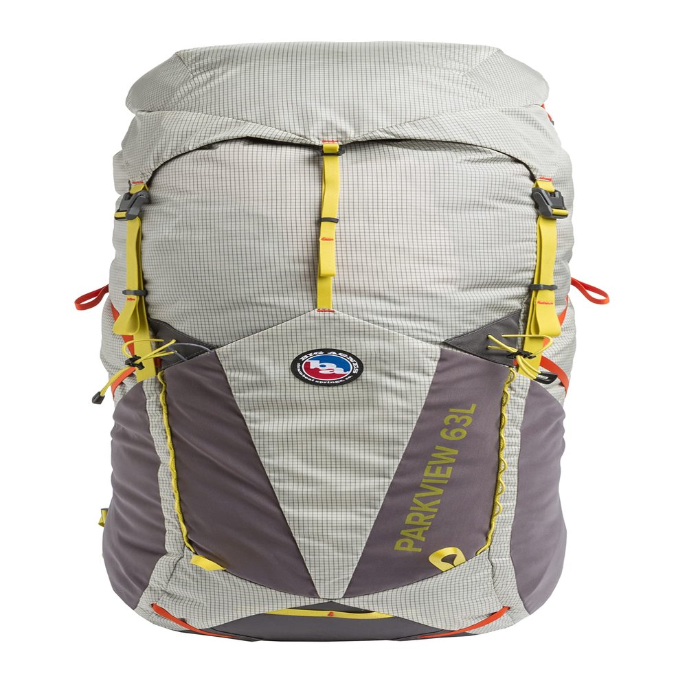 Big Agnes Parkview 63L Backpack for Multiday Hiking, Fog, Large