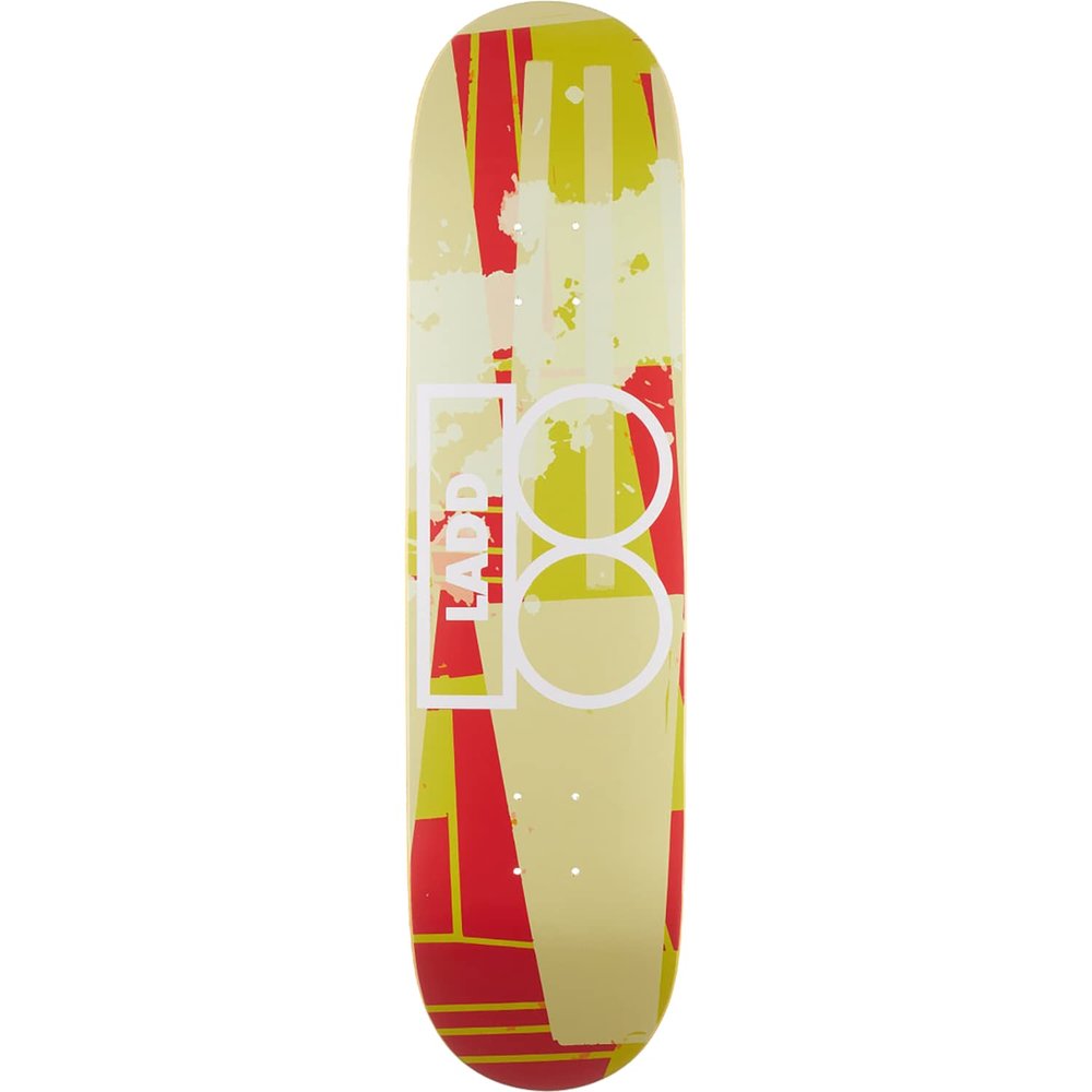 Universo Brands Plan B Ladd Mixed Media Skateboard Deck -8.0 - (Bundled with Free 1'' Hardware Set)