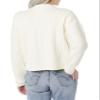 Amazon Essentials Women's Cable Knit Sweater, Soft-Touch Modern Crewneck, Ivory, Large, Plus Size Available view 2