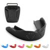 SISU 3D Mouthguard, Charcoal Black with Case - Pre-Formed, Easy Fit Protection for Lacrosse, Football, Hockey, Team Sports - Adult Fit - Remoldable Up to 20 Times - Works for Braces - Non Toxic view 1