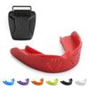 SISU 3D Mouthguard, Intense Red with Case - Pre-Formed, Easy Fit Protection for Lacrosse, Football, Hockey, Team Sports - Adult Fit - Remoldable Up to 20 Times - Works for Braces - Non Toxic view 1