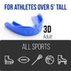 SISU 3D Mouthguard, Intense Red with Case - Pre-Formed, Easy Fit Protection for Lacrosse, Football, Hockey, Team Sports - Adult Fit - Remoldable Up to 20 Times - Works for Braces - Non Toxic view 2