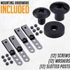HolsterSmith Universal Metal Belt Clip for Holster Making - (Model 5) - (3-Hole) - (Tactical Black) - (w/SPTHA Mounting Hardware) - (4 Pack) view 4