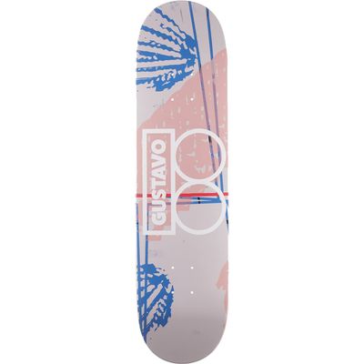 Universo Brands Plan B Gustavo Mixed Media Skateboard Deck -8.0 - (Bundled with Free 1'' Hardware Set)