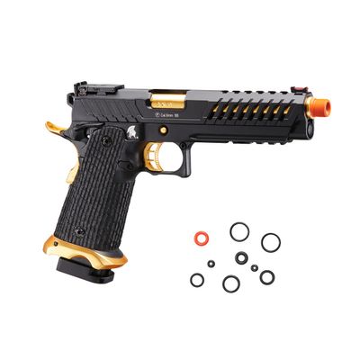 Lancer Tactical Knightshade Hi-Capa Gas Blowback Full Metal Airsoft Pistol-330 FPS