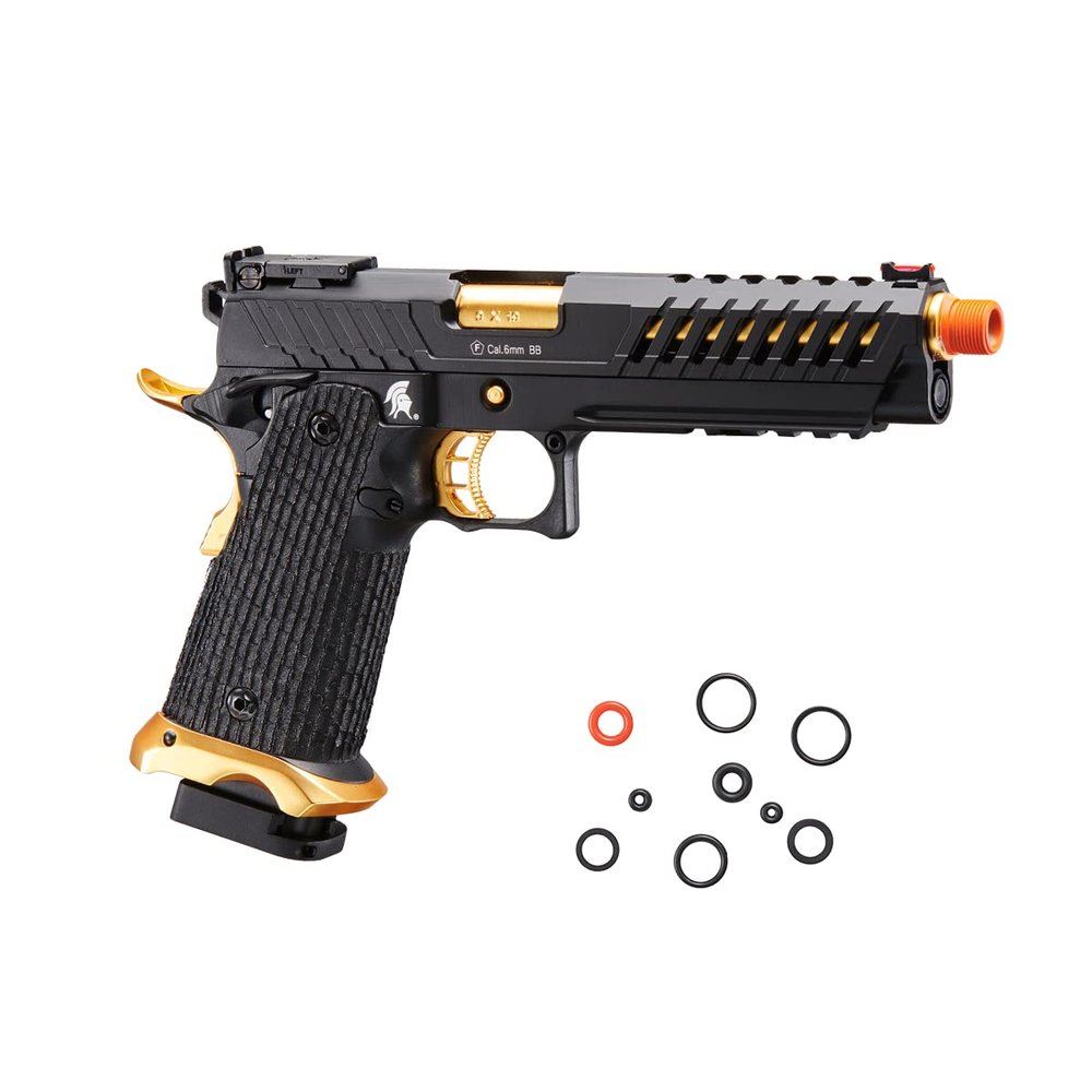 Lancer Tactical Knightshade Hi-Capa Gas Blowback Full Metal Airsoft Pistol-330 FPS