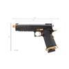 Lancer Tactical Knightshade Hi-Capa Gas Blowback Full Metal Airsoft Pistol-330 FPS view 4