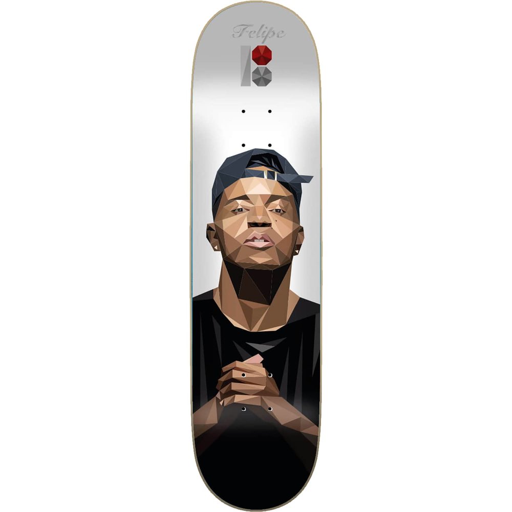 Universo Brands Plan B Gustavo Alf Skateboard Deck -7.75 - (Bundled with Free 1'' Hardware Set)