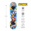 Sonic The Hedgehog 31 inch Skateboard, 9-ply Maple Desk Skate Board for Cruising, Carving, Tricks and Downhill view 2