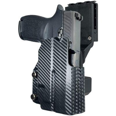 Black Scorpion Gear Pro Competition Holster fits Sig P320 Compact w/TLR-7A (Right-Hand Draw, Carbon Fiber)