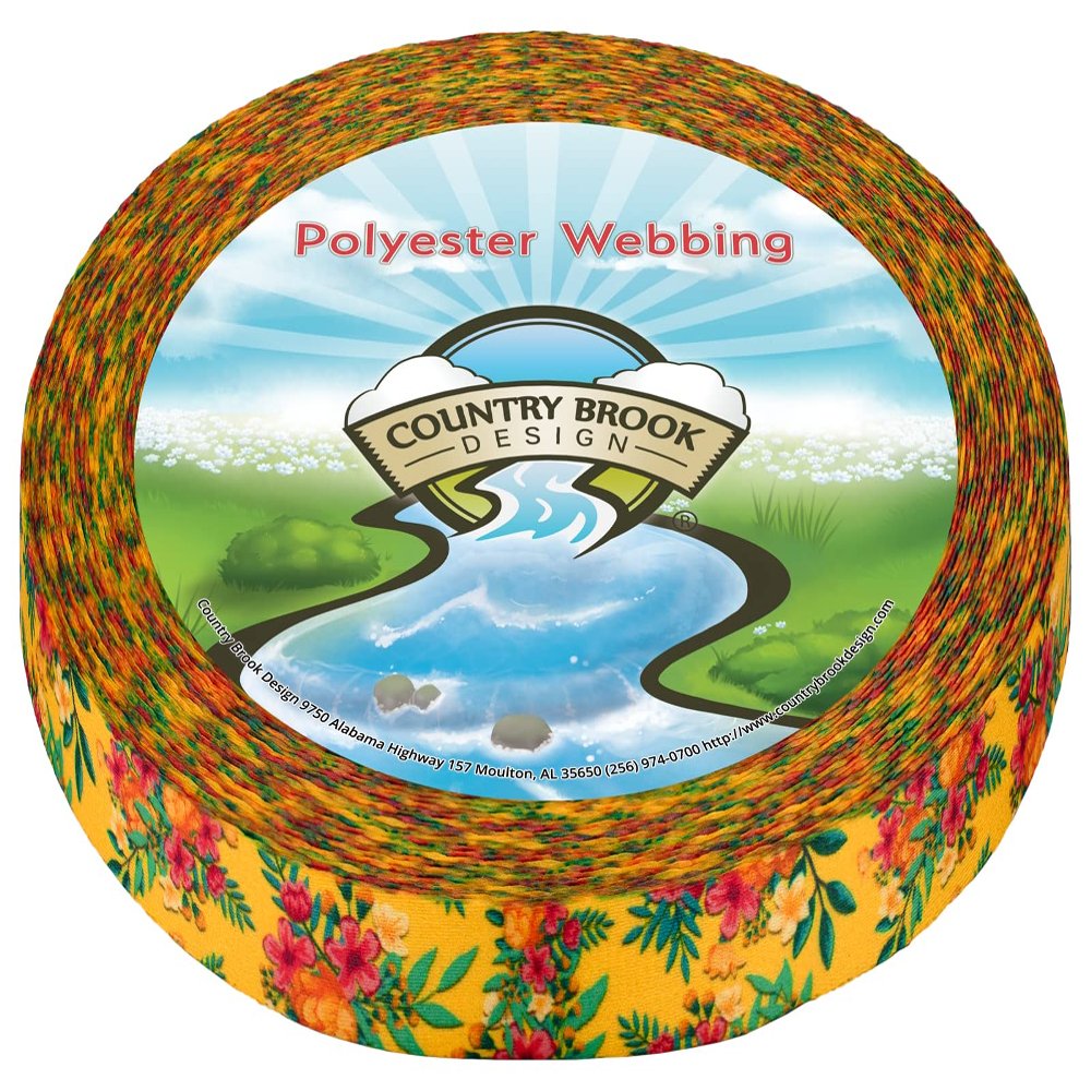 Country Brook Design - Tropical Floral Photo Quality Polyester (1/2 Inch, 50 Yards)