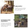 1set Outdoor Camping Cookware Cooking Utensils for Hiking Picnics and BBQ Lightweight Multi Design for Open Fire Cooking view 3