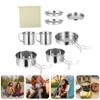 1set Outdoor Camping Cookware Cooking Utensils for Hiking Picnics and BBQ Lightweight Multi Design for Open Fire Cooking view 4