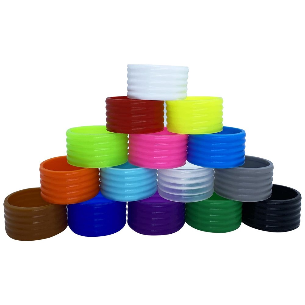  Tennis racket/Pickleball Paddle Silicone ring/Tennis Racket Grip Bands 13 pcs - Hold Overgrip in Place - for Squash Racket, Racquetball, Pickleball Paddle, Baseball Bat Handle