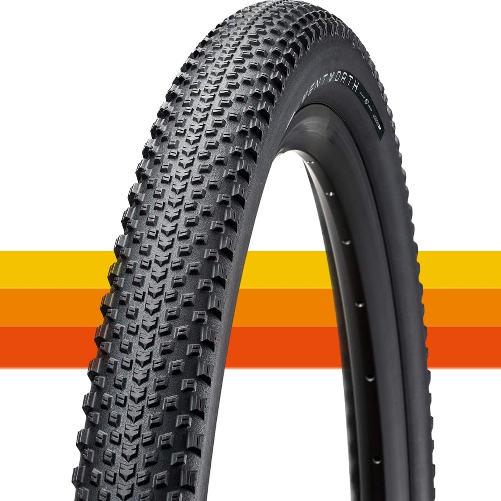 AMERICAN CLASSIC Gravel Bike Tire, Replacement Tire for Gravel Bicycle, Aggressive Tread for Mixed Conditions - Wentworth, 700 x 40c, 700 x 50c, 650b x 47 (700 x 40c - Black - Tubeless)