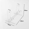 WANLIAN Acrylic Two-Tier Samurai Sword Stand - Desktop Display Stand, Supports All Swords (Transparent) view 2