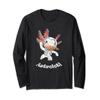 Astronaut Axolotl (Astrolotl) Funny Space Animal Long Sleeve T-Shirt view 1