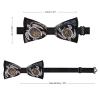 BAIKUTOUAN Hawaiian Honu Sea Turtle Men's Polyester Bow Tie Adjustable Pre-Tied Bowtie for Business Wedding Party view 2